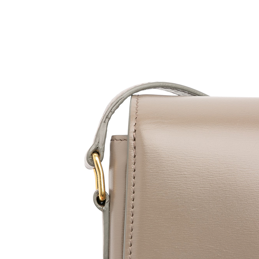 Pre-Loved Celine Teen Shiny Calfskin Triomphe Crossbody - Picture 10 of 12